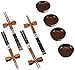 Cook Pro Asian Bamboo Chopsticks Gift (Set for 4), Wooden