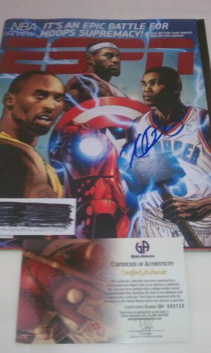 Kevin Durant Signed Oklahoma City Thunder ESPN Magazine