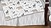 Blue Grey and White Woodland Animal Safari Baby Boys 9 Piece Bear Deer Fox Crib Bedding Set