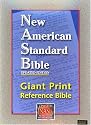 Giant Print Reference Bible-NASB (Black Genuine Leather)