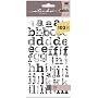 Ek Success Small Alphabets Stickers with Numbers, Black and White