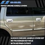 1998-2002 Lincoln Navigator (W  Keypad No Pass Keyhole) Chrome Door Handle Covers 