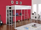 Powell Rock & Roll Balck Full Study Loft Bunk Bed