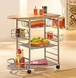 Links 99600180 ROLO K�chen-Trolly Buche MDF Metall 83x38x75 cm