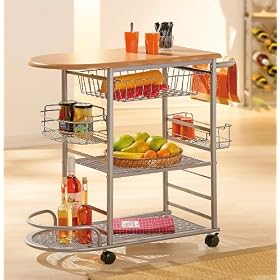 Interlink - Meuble Rangement Cuisine Roulant - 83x38x75 cm (Import Allemagne)