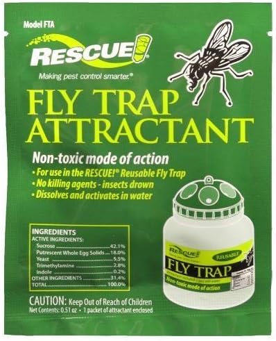 Pest Control Reusable Fly Trap Attractant Refill - Rescue Refill Model # FTA-DB18