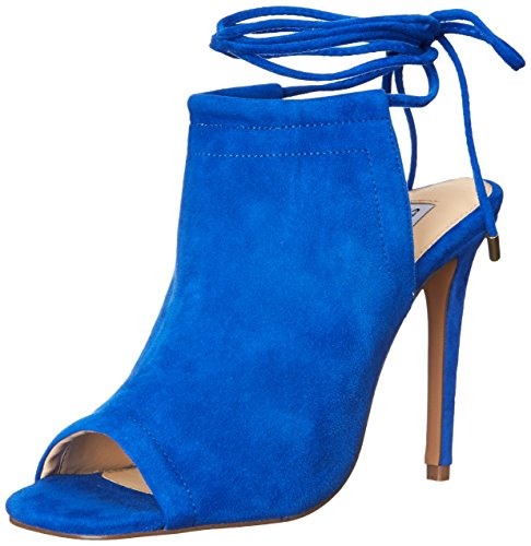 Steve Madden Women's Sophie Dress Sandal, Blue Suede, 6 M US