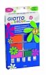 Giotto 4420 00 - Decor Wachsblöcke, Etui mit 12 sortierten Farben
