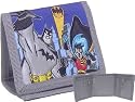 Batman Tri-fold Canvas Wallet Gray/blue