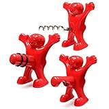 Funny Man Novelty Wine Corkscrew Bottle Opener, Wine Bottle Stopper, Beer Bottle Opener, a Gag Gift for Wine Lover and Beer Lover (Set of 3)