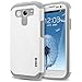Galaxy S3 Case, RANZ® Grey with White Hard Impact Dual Layer Shockproof Bumper Case For Samsung Galaxy S3 III (i9300)