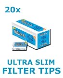 2400 RIZLA ULTRA SLIM CIGARETTE FILTER TIPS - 20 PACKET