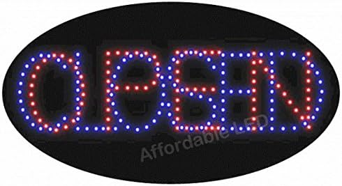 Affordable LED L7013 15 H x 27 L in. LED Closed & Open Sign