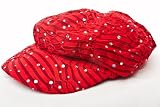 51CTtr00%2BxL. SL160  Sparkle Glitter Newsboy / Red / Red Hat Lady Society