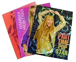 Disney character folders- 3 pcs Hannah Montana portfolios