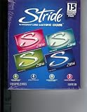 Stride Long Lasting Gum Variety Pack - 15 Packs (210 Pieces) [Health and Beauty]