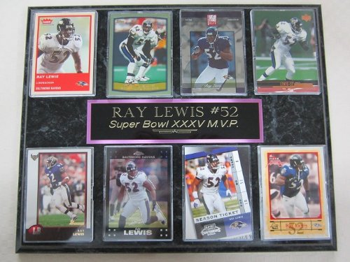 Baltimore Ravens Ray Lewis 8 Card Plaque