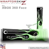 Metal Flames Green Skin by WraptorSkinz TM fits Original XBOX 360 Factory F ....