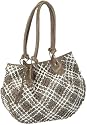 Rieker Tasche H1071-60, Damen Henkeltasche, (beige/weiss 60) 20x10x33 cm