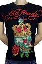 Ed Hardy by Christian Audigier T-Shirt Rhinestone - Kingskull