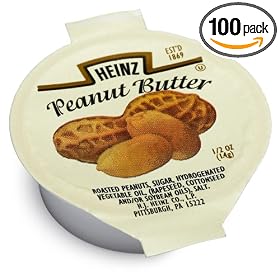 Heinz Peanut Butter Spread, 0.5-Ounce Cups (Pack of 100)