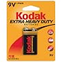 Kodak KEHD9V1 Extra Heavy-Duty 9V Battery (1-Pack)
