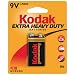 Kodak KEHD9V1 Extra Heavy-Duty 9V Battery (1-Pack)