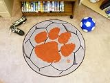 Clemson Tigers Soccer Ball Floor Rug Mat