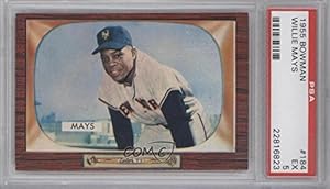 Willie Mays PSA GRADED 5 New York Giants (Baseball Card) 1955 Bowman #184