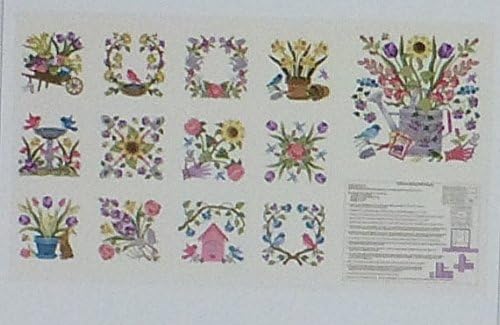 Baltimore Spring by the Panel 22 x 44 inches by Red Rooster Cotton Fabric