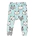 CANIS Baby Boys Girls Cartoon Print Harem PP Leggings Pants (90(1-2T), Blue fox)