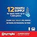Enzytabs Septic Tank System Treatment, Billions of Enzyme Producing Bacteria Reduce Bad Odors and Help Prevent Backups, 12 Month Supply (12 tablets)