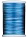 Clovers 702/V2 Spool of Size-50 Variegated Silk Thread, 109 Yards, Blue-Silver-Pink