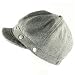 WOOL HERRINGBONE FOLDABLE NEWSBOY GATSBY CAP HAT * GRAY * Small / Medium
