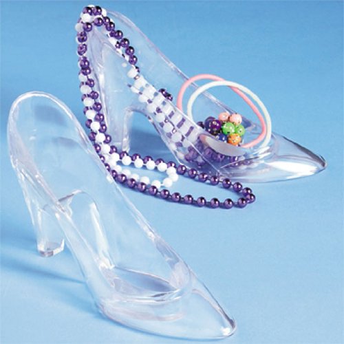 Plastic Princess Shoes (6 pc)
