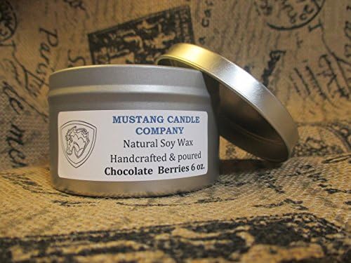 Natural Soy Wax Candle Chocolate Berries 6 oz.