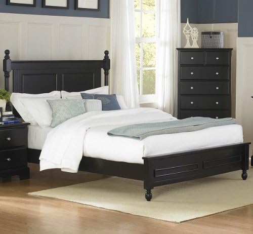 Morelle Panel Bed Finish: Black, Size: Twin