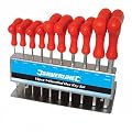 Silverline 323710 10 Piece T-Handle Hex Key Set