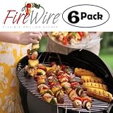 Fire Wire Stainless Steel Flexible Grilling Skewers Set Of 6