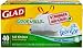 Glad Tall Kitchen Drawstring Fresh Clean Scent OdorShield Garbage Bags, 13 Gallon, 40 Count