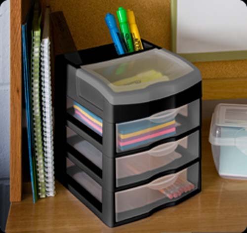 Sterilite 2063 3 Drawer Desktop Unit 1 Pack Bedrooms And Beyond