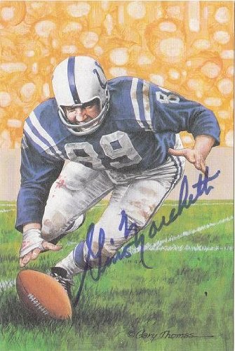 Autographed/Hand Signed Goal Line Art Gla Card Gino Marchetti Colts