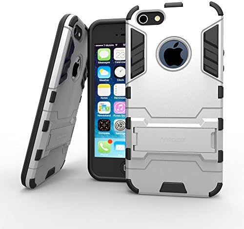 Emoxz Iphone 5s Case,[ultra Slim Stand] TPU Case Cover for Apple Iphone 5 5s (Silver)