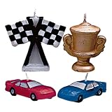 Race Car Candle and Cake Decoration