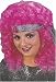 Funky Long Pink Curly Disco Diva Wig