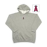 Los Angeles Angels MLB JV Youth Pullover Hooded Sweatshirt For Kids (Heather)