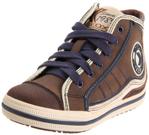 Geox Schnürstiefel, Groesse 35, schokobraun/marine