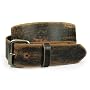 Genuine Vintage Looking Leather Belt Oil Tanned - Snap On