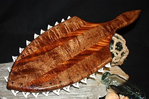 AAA Grade Alii Warrior Club 21" - 22 Shark Teeth | #koa4125