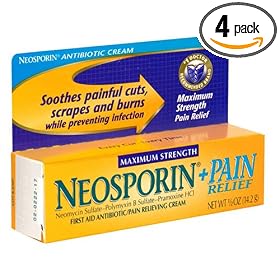 Buy Neosporin Plus Pain Relief First Aid Antibiotic Pain Relieving Cream, Maximum Strength...